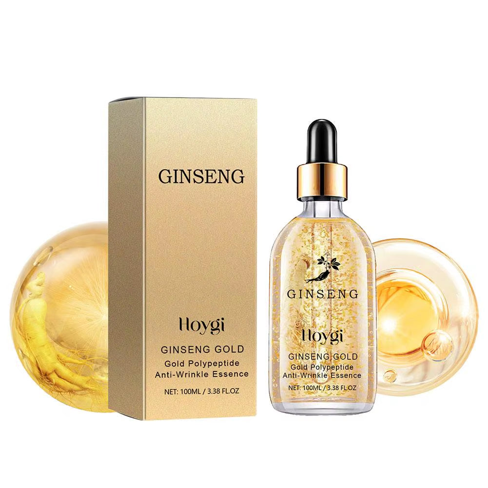 Gold Ginseng Face Cream Polypeptide Moisturizing Niacinamide Facial Serum for Skin Care Cream 24K Gold Ginseng Serum